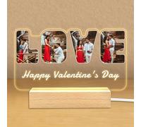 Cadre Personnalisé Photo, Cadeau Personnalisé Couple Anniversaire Maman Femme, Lampe Personnalisée Avec Photo Cadeaux Anniversaire Femme Pour Couple, Lampe Photo Personnalisée Avec Prenom
