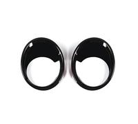 Cadre Phare Antibrouillard Avant ABS Anneau Lumière Couverture Voiture 2 Pièces Pour X1 2016 2017 2018-2019 Calandres de voiture(Noir)
