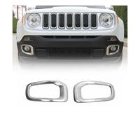 Cadre Phare Antibrouillard pour Jeep Renegade 2014-2019 acier inox Chromé Foncé
