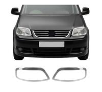 Cadre phare avant pour VW Caddy 2003-2010 en acier inox Chromé