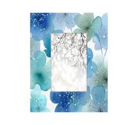 Cadre photo 10,2 x 15,2 cm, aquarelle fleurs sauvages pétales floraux, cadre photo en bois pour décoration murale et table pour salon, chambre à coucher, bureau