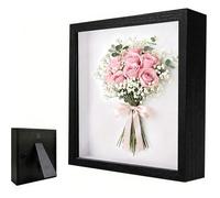 Cadre Photo 3D 30 x 40 cm 3D Cadre Photo Rectangulaire avec Plaque Acrylique Trparente Cadre Objet Vitrine 30x40 cm, Noir n CADRES