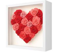 Cadre Photo 3D à remplir 22 x 22 cm Cadre objet en Bois de 3 cm de Profondeur pour Mur et Bureau Cadre 22x22-Blanches blanc CADRES