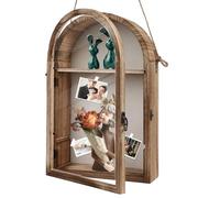 Cadre Photo 3D,Cadre 3D Profond Vitrine en Bois à Remplir,Cadre Profondeur Cadre D'Objet,Cadre Photo Profond pour Fleurs Médailles Souvenirs Photos Objet Médailles pour Mur et Bureau,25.2*10.3*41CM