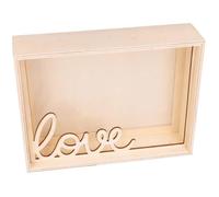 Cadre photo 3D en bois - Artemio - Love - 15 x 20,3 x 5 cm - Romantique - 1 photo