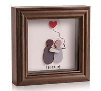 Cadre photo 3D en bois avec inscription « I Love Us » pour elle, lui, joli cadeau pour couple, cadeau d'anniversaire de mariage, de Noël, d'anniversaire pour petit ami, petite amie, épouse, mari