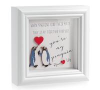 Cadre photo 3D en bois avec inscription « You Are My Penguin » - Cadeau pour couple mignon - Cadeau 3D en bois - Cadeau d'anniversaire de mariage, de Noël, d'anniversaire pour petit ami ou petite amie