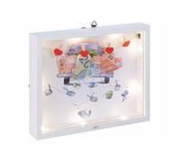 Infactory Cadre photo 3D et tirelire personnalisable