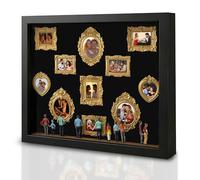 Cadre Photo 3D Personnalisé Notre Mini Musée - Boîte d'Ombre DIY avec Figurines et Éclairage - Cadeau Unique pour Couple, Saint-Valentin et Anniversaire