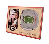 Cadre photo 3D StadiumView NCAA Georgia Bulldogs de YouTheFan - Stade Sanford 30,5 x 20,3 cm