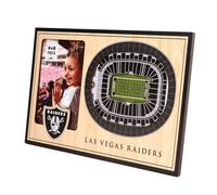 Cadre photo 3D StadiumViews des Las Vegas Raiders de la NFL YouTheFan (8 x 12 po)
