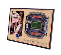 Cadre photo 3D StadiumViews des New England Patriots de la NFL YouTheFan