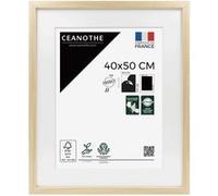 Cadre Photo Brio Milan (résine) 40x50 (passepartout Fenêtre 30x40) Bois Naturel