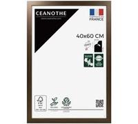 Cadre Photo 40x60 cm CEANOTHE en Bois Marron Convient au A3 de la Collection Design Eternel Verre acrylique Incassable - Fabriqué en France Marron G