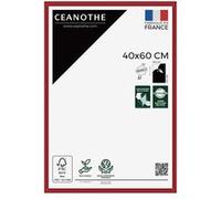 Cadre Photo 40x60 cm Rouge pour exposition - Convient au Poster Photo Paysages et A3 - Verre acrylique Incassable Collection Essentiel - Fabriqué en France Rouge