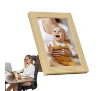 Cadre photo 4x6,Cadre photo 4x6 | Petit cadre photo en collage en bois pour décoration murale,Cadre photo avec bord mince pour montage sur support et mur pour salon, cam