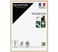 Cadre Photo 70x100 cm CEANOTHE en Bois de Chêne Massif FSC Format A1 et Affiche Poster Cinema Décoration Murale Modèle TARA Verre acrylique Incassable Fabriqué en France Bois brut G