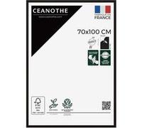 Cadre Photo 70x100 cm Noir pour exposition - Convient au A1 et Affiche Poster Cinema - Verre acrylique Incassable Collection Essentiel - Fabriqué en France Noir G