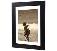 Cadre photo à accrocher - En MDF - 70 x 90 cm - Noir - 40 tailles différentes - Sélectionnables - Sans passe-partout - Ayleen