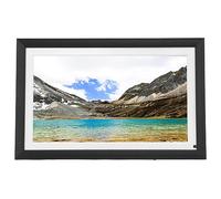 Cadre Photo à écran Tactile de 15,6 Pouces, Cadre Photo Numérique WiFi HD 1080 X 1920 IPS avec Coque en Bois, Rotation Automatique des Photos, Configuration Facile pour Partager