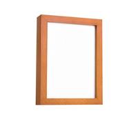 Cadre photo à suspendre avec compartiment secret et porte-billets, marron | Verre transparent avec compartiments cachés pour clés et pièces de monnaie, gardez des souvenirs pour l'organisation