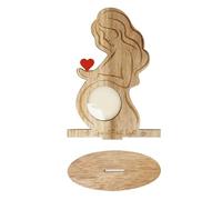 Cadre photo à ultrasons - Support souvenir de naissance de bébé en bois pour affichage de numérisation | Décoration de table pour révéler la grossesse, idéal pour chambre à coucher, écriture