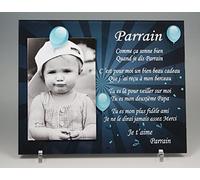 Cadre Photo Aimant pour Parrain - (Cadeau Parrain Marraine Baptême & Communion)