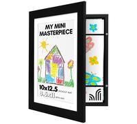 Cadre photo Americanflat 10 x 12,5 pour enfants - Cadre photo chargement frontal - utiliser comme cadre 8,5 x 11 avec passe-partout ou 10 x 1