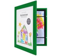 Cadre photo Americanflat 10 x 12,5 pour enfants - Cadre photo chargement frontal - utiliser comme cadre 8,5 x 11 avec passe-partout ou 10 x 1