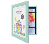 Cadre photo Americanflat 10 x 12,5 pour enfants - Ouverture frontale - utiliser comme cadre 8,5 x 11 avec passe-partout ou 10 x 12,5 sans passe