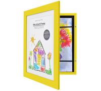 Cadre photo Americanflat 10 x 12,5 pour enfants - Ouverture frontale - utiliser comme cadre 8,5 x 11 avec passe-partout ou 10 x 12,5 sans passe