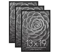 Cadre photo Americanflat 13x19 avec fa ade polie - Lot de 3 - Cadre photo coulissant avec moulures modulables - Collection Fusion - Cadre photo m