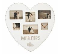 Cadre Photo Amore Cœur Géant Multilocations 45cm MR & MRS