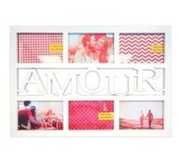 Cadre photo Amour rectangulaire pour 6 photos pele mele !