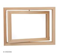 Cadre en bois pivotant à décorer - 15 x 19,5 cm
