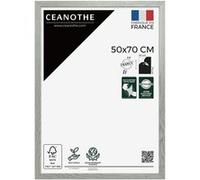 Cadre Photo 50x70 cm Bois FSC Grisé Convient au A2 et Affiche Poster de la Collection Australe Verre acrylique Incassable - Fabriqué en France