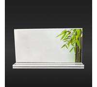 Cadre photo autoportant en acrylique 10 x 15 cm avec panneau épais et matériau résistant aux rayures pour une utilisation au bureau (horizontal)