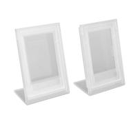 Cadre Photo Autoportant en Forme de L pour Mini Photos de 3 Pouces, Acrylique, pour la Décoration de la Maison ou du Bureau, pour Les Anniversaires, Les Vacances, Les