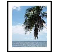 Cadre Photo avec Passe-Partout Super Blanc Cadre Photo Mural pour Image 59x71 / 59 x 71 cm Cadre Noir, 2 cm de Largeur, Cadre en Bois