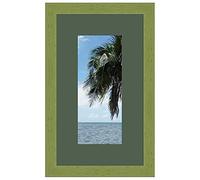Cadre Photo avec Passe-Partout Vert Foret Cadre Photo Mural pour Image 18x29 / 18 x 29 cm Cadre Vert Olive, 3 cm de Largeur, Cadre en Bois