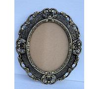 Cadre photo baroque noir doré ovale sans verre Completto antique classique 45 x 38 cm Prunk Cadre photo 24 x 30 cm
