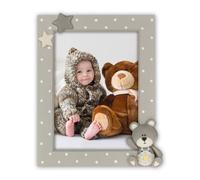 Cadre photo bébé Zep EE3546 Billy 10x15 cm en résine avec motif ourson