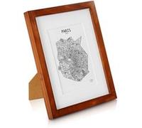 Classic by Casa Chic - Cadre 20 x 25 cm en Bois Massif - pour Photos 25x20 cm Vitre en Verre Trempé - Brun rustique