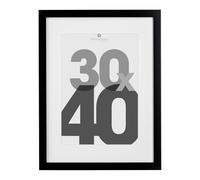 Atmosphera – Cadre photo Eva – 30 x 40 cm – bois et verre – Noir