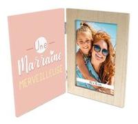 cadre photo bois merveilleuse marraine 18x26cm - générique cd7683_03