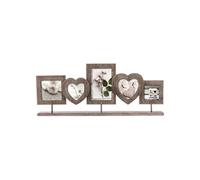 Atmosphera Cadre photo pêle-mêle bois 5 photos à poser 55 cm Gris G