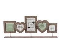 Cadre photo bois Pêle-mêle 5 photos à poser ATMOSPHERA 55cm Gris G