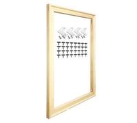Cadre Photo, Cadre Aluminum Picture Frames Kit for Oil Paintings and Canvas Prints Artwork Minimalist Wall Art Decor 50x70 60x80cm(Wood Inner Frame,60x80cm)