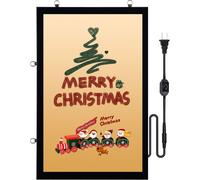 Cadre photo Cadre d'affichage LED boîte lumineuse 556x352mm affiches de film noir