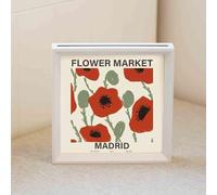 Cadre photo, Cadre photo, cadre flottant double verre face multicolore plusieurs tailles(White,Square [50 * 50cm])